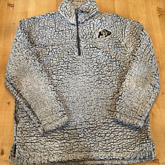 boxercraft Other - Men’s Large Fleece Pullover Zipneck Fleece Sweater Colorado University Boulder